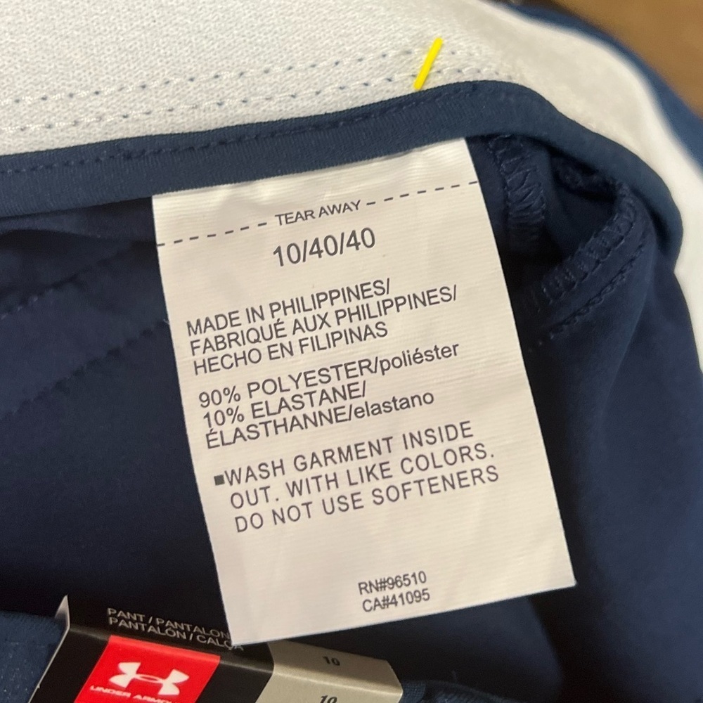 Under Armour Links High Rise Pull On Stretch Golf Pants Navy Size 10 NWT - Picture 7 of 8